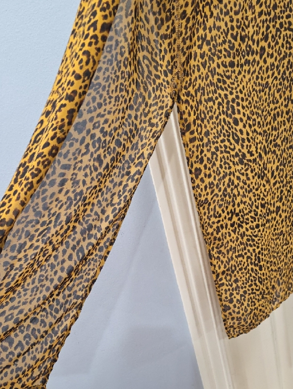 Umgee Leopard Print Long Cardigan Duster - Picture 6 of 7